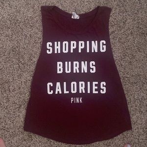 💥2/$10💥Pink Victoria Secret Cutoff Workout Shirt 🛍💖